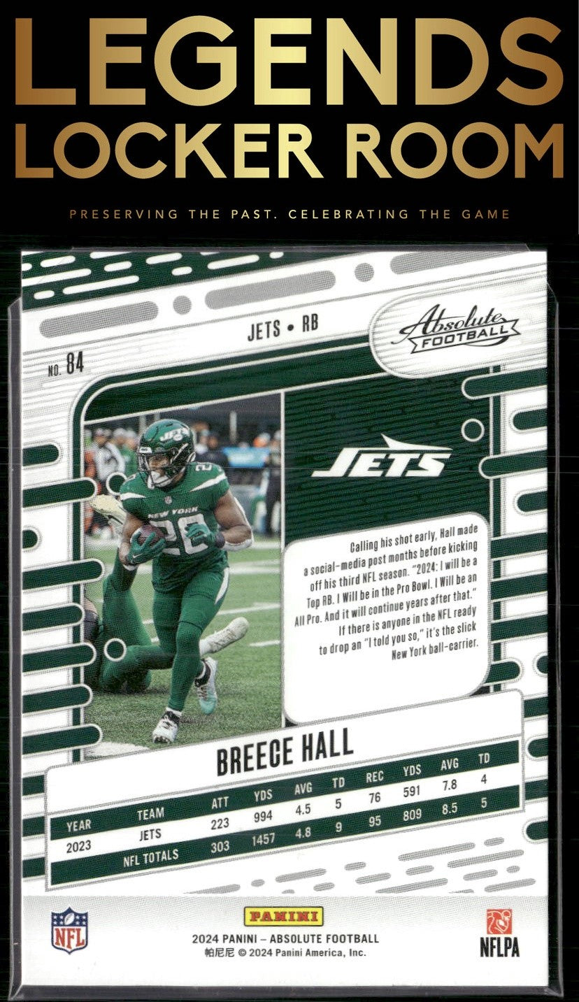 2024 Panini Absolute #84 Breece Hall