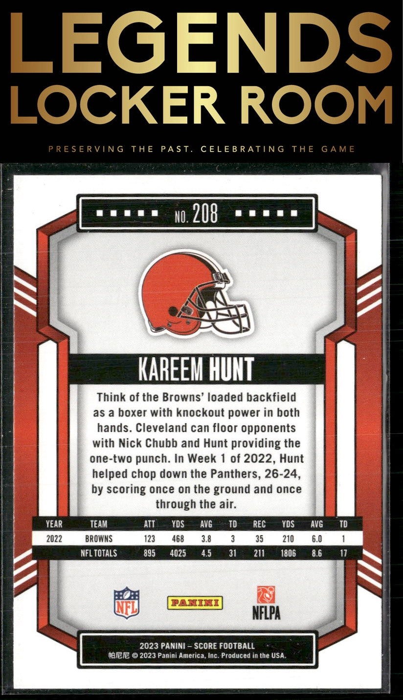 2023 Score #208 Kareem Hunt