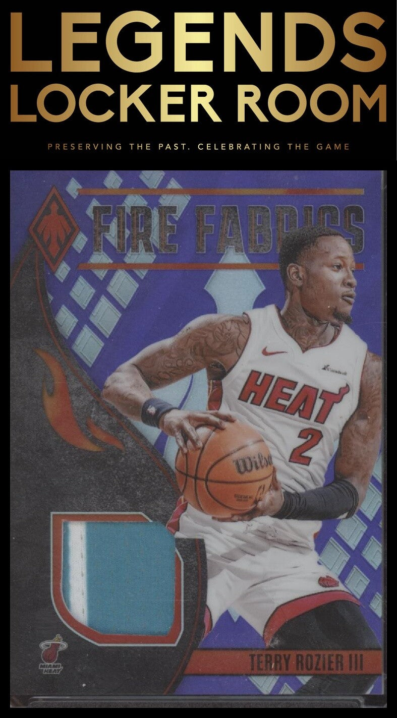 2023-24 Panini Phoenix #FF-TER Terry Rozier III Fire Fabrics Purple