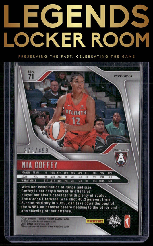 2024 Panini Prizm WNBA #71 Nia Coffey Pulsar Prizms #/499