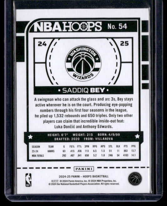 2024-25 Hoops #54 Saddiq Bey