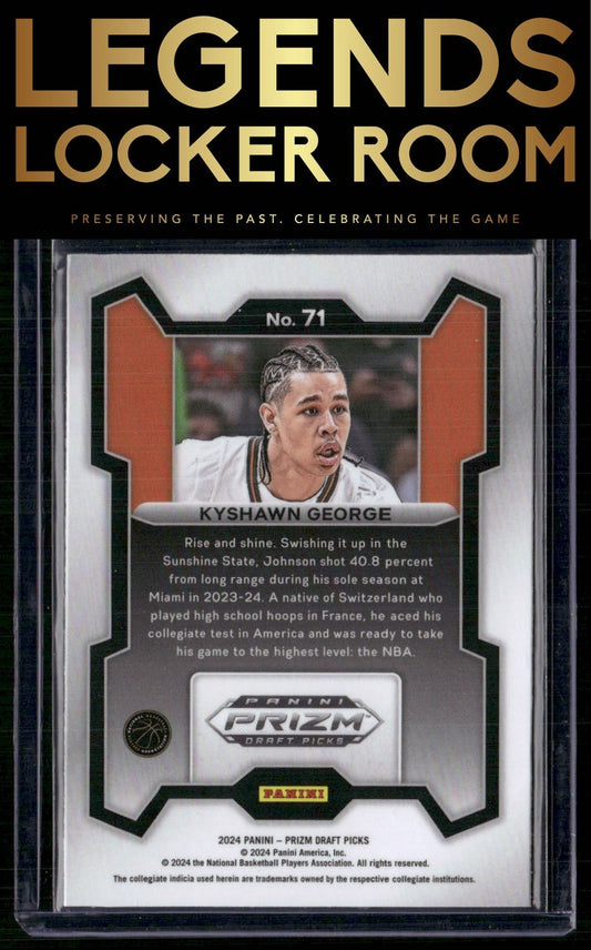 2024 Panini Prizm Draft Picks #71 Kyshawn George