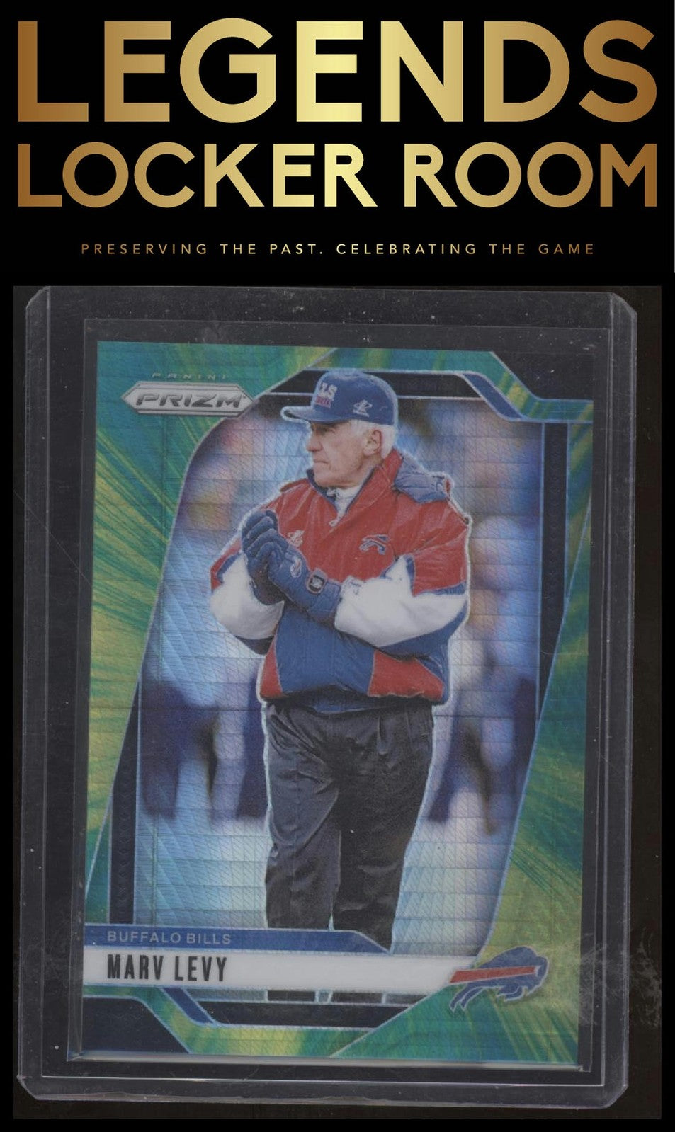 2024 Panini Prizm #34 Marv Levy Hyper #/180