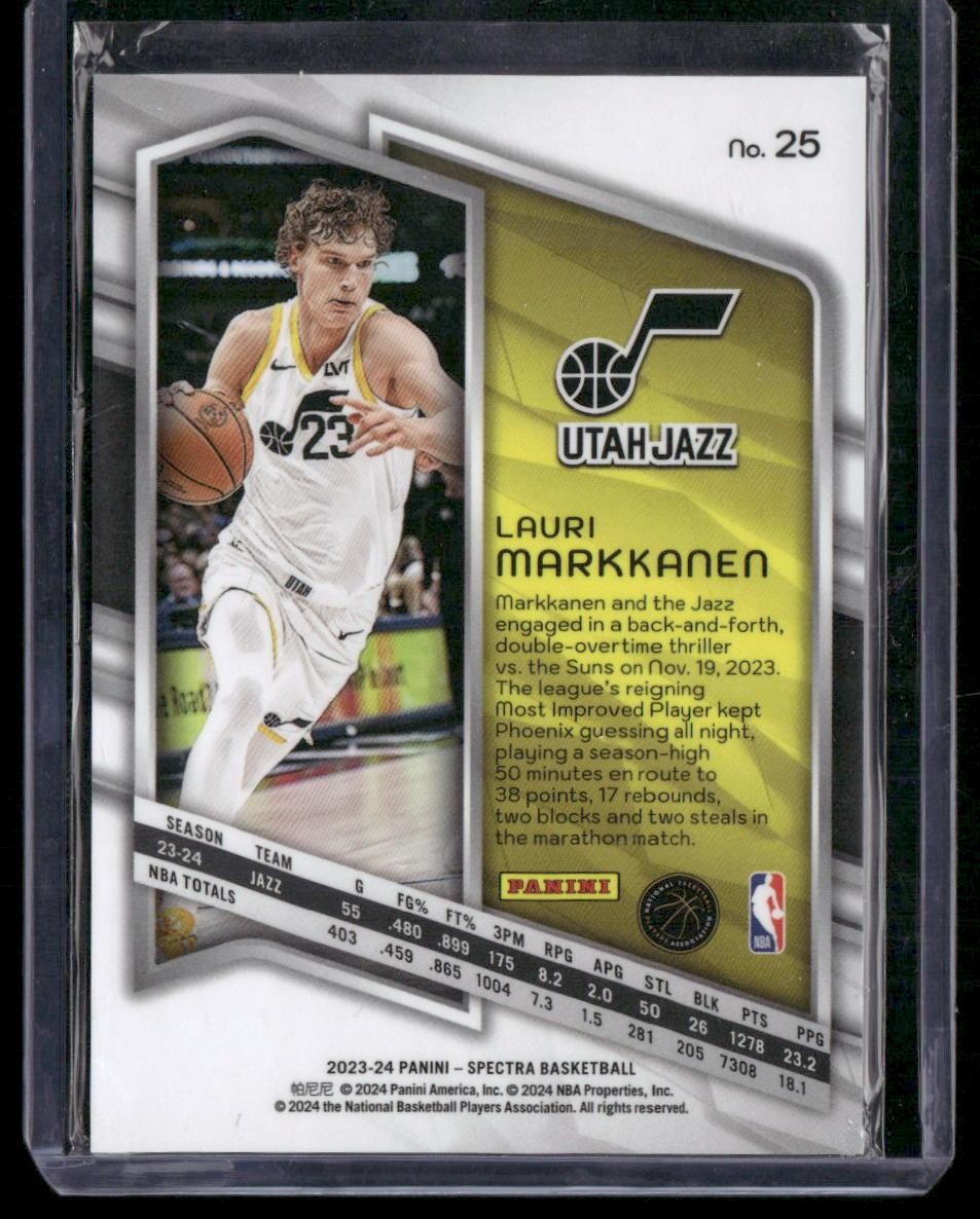 2023-24 Panini Spectra #25 Lauri Markkanen