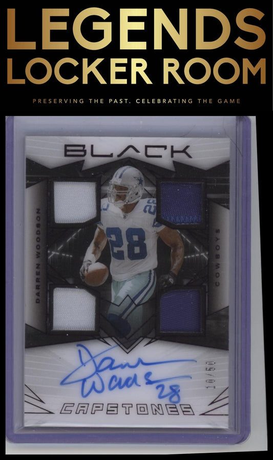 2024 Panini Black #CAP-DWN Darren Woodson Capstones Royal #/50