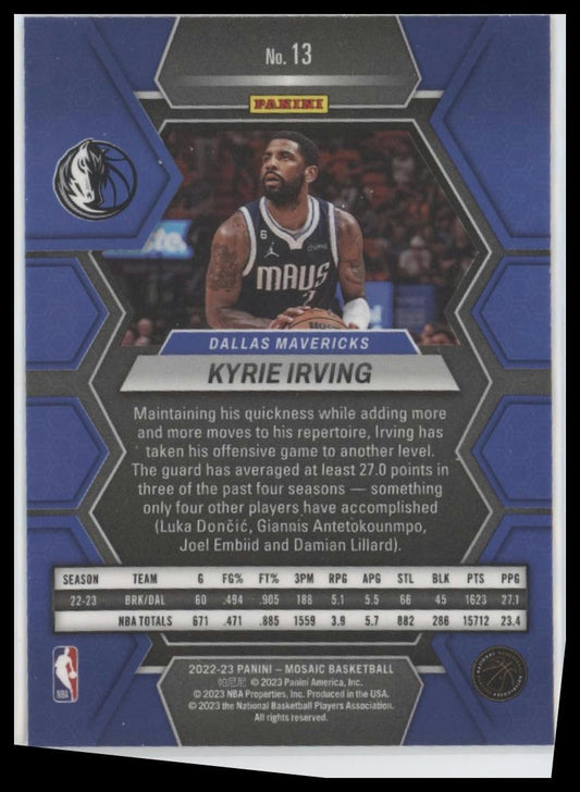 2022-23 Panini Mosaic #13 Kyrie Irving