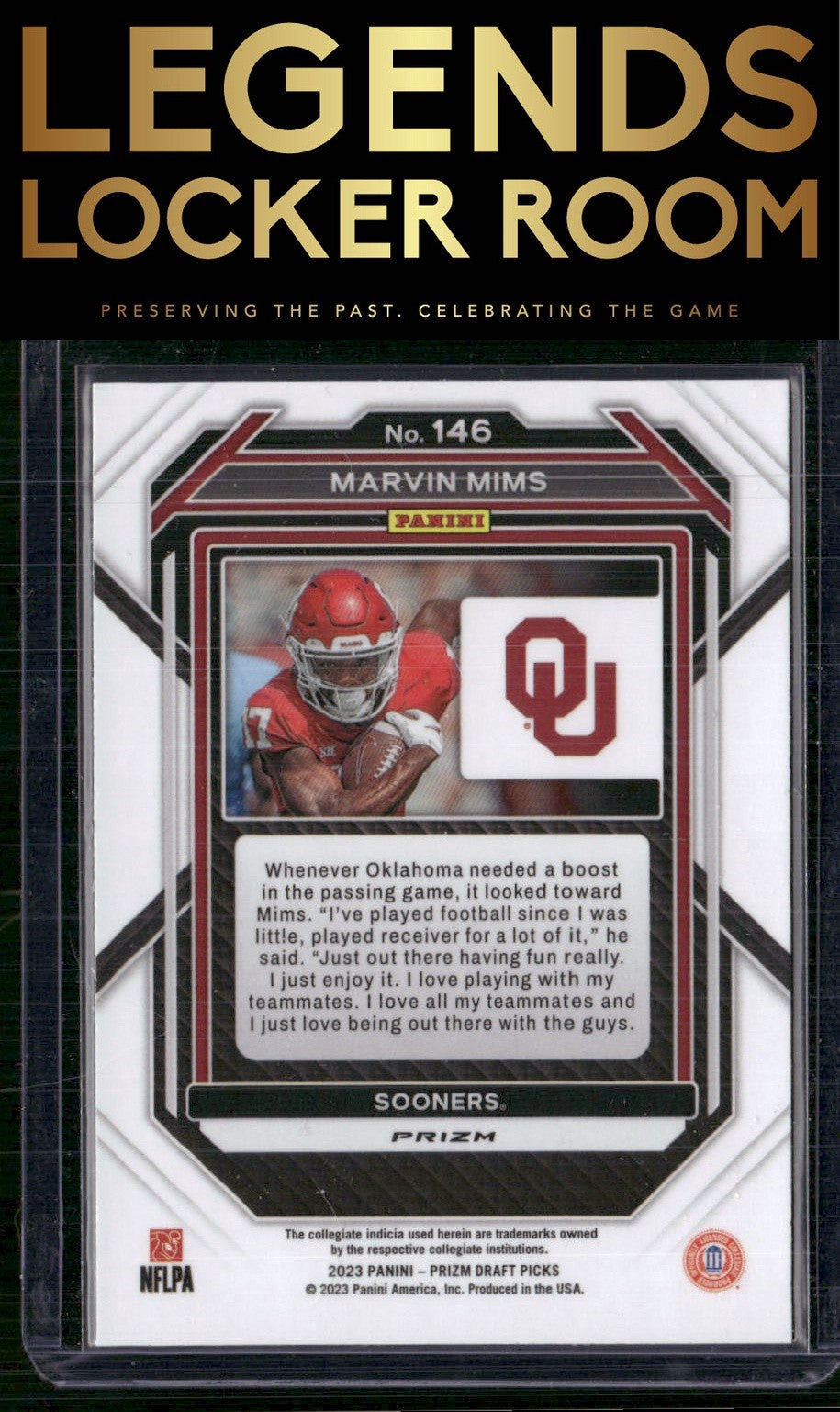 2023 Panini Prizm Draft Picks #146 Marvin Mims Prizms Snakeskin