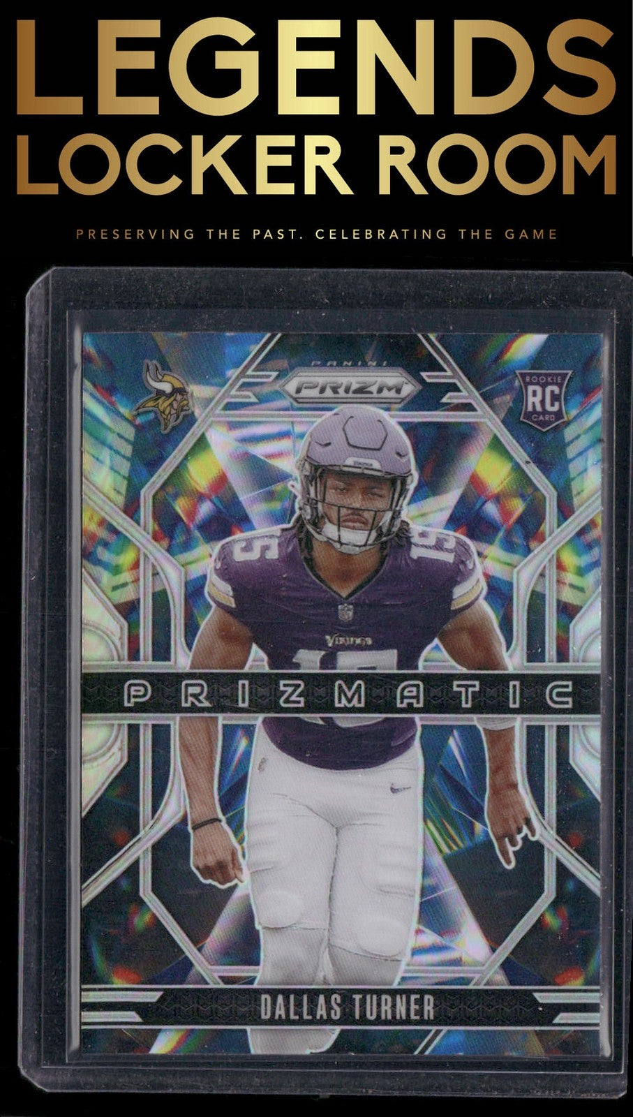 2024 Panini Prizm #17 Dallas Turner Prizmatic Silver Prizm