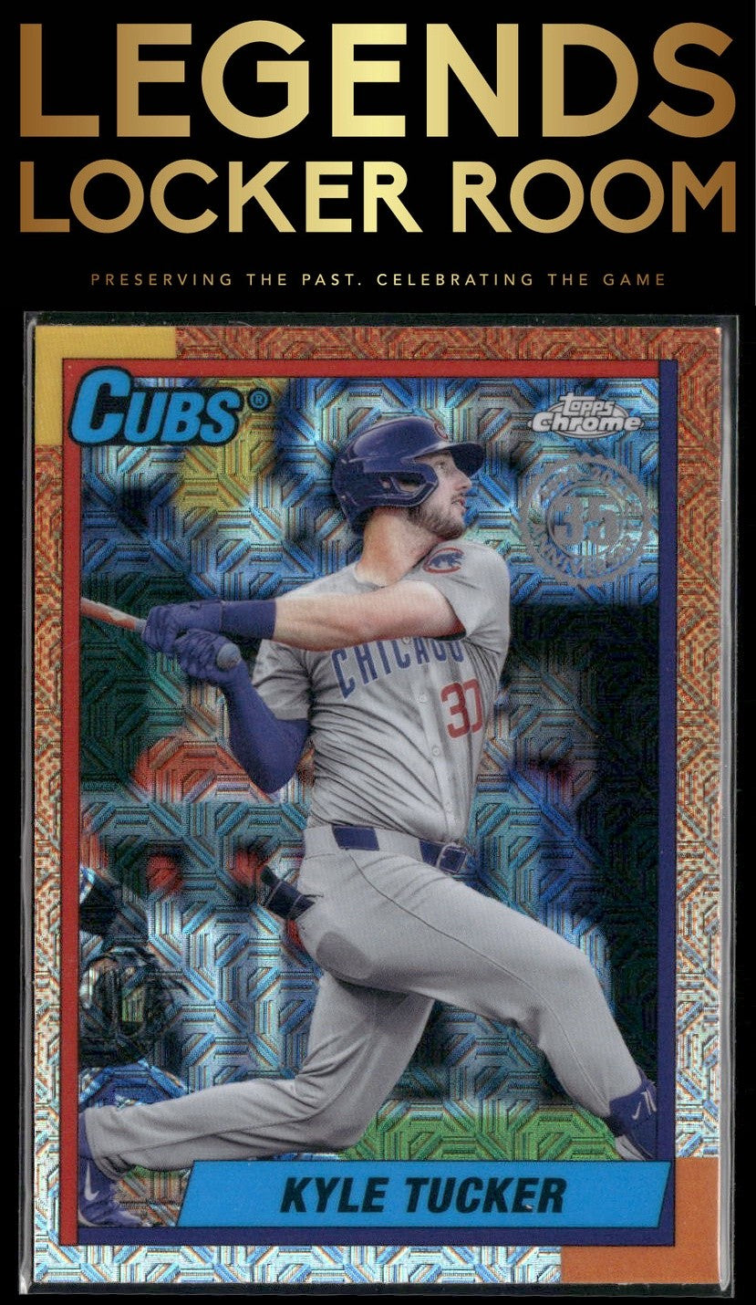 2025 Topps Kyle Tucker 1990 Topps Baseball 35th Anniversary Chrome Mojo