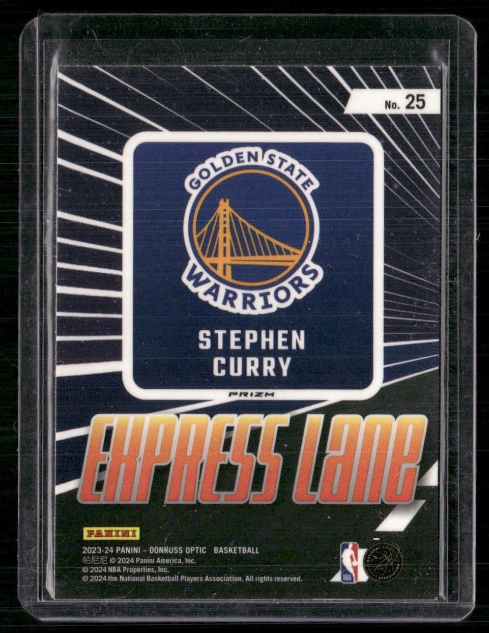 2023-24 Donruss Optic #25 Stephen Curry Express Lane Purple