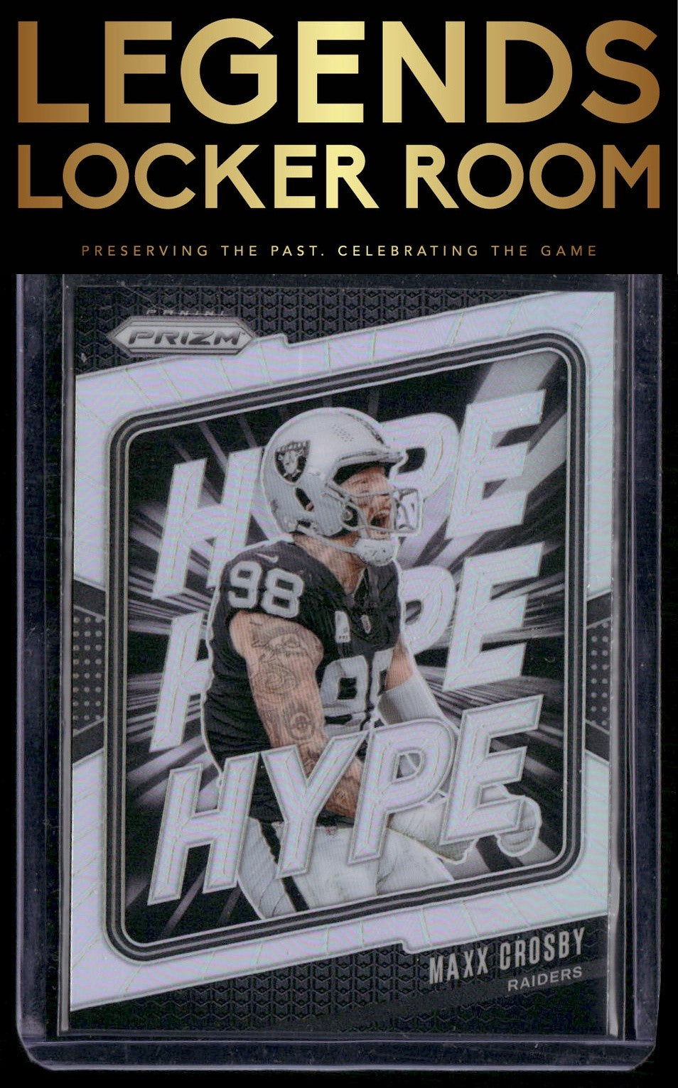 2024 Panini Prizm #9 Maxx Crosby Hype Silver Prizm