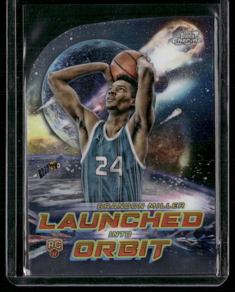 2023-24 Topps Chrome Cosmic #LIO-3 Brandon Miller Launched Into Orbit