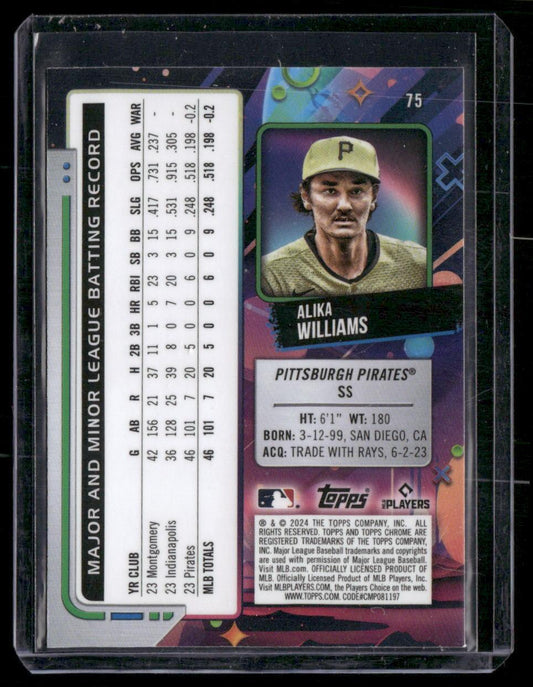 2024 Topps Chrome Cosmic #75 Alika Williams