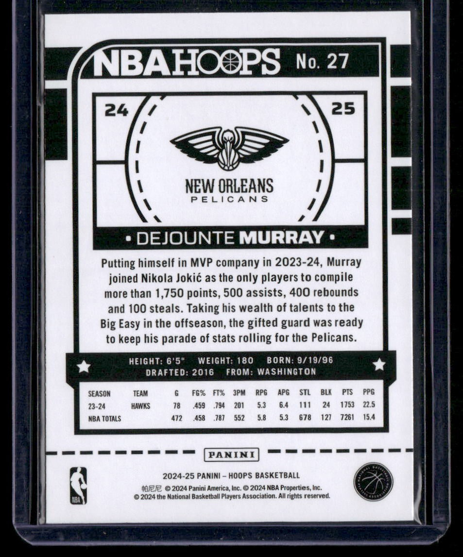 2024-25 Hoops #27 Dejounte Murray