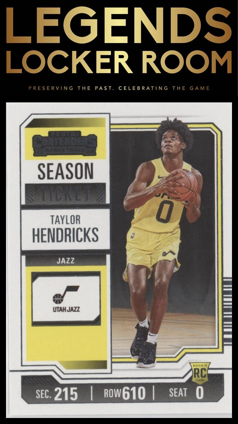 2023-24 Panini Contenders #43 Taylor Hendricks Season Ticket Retail