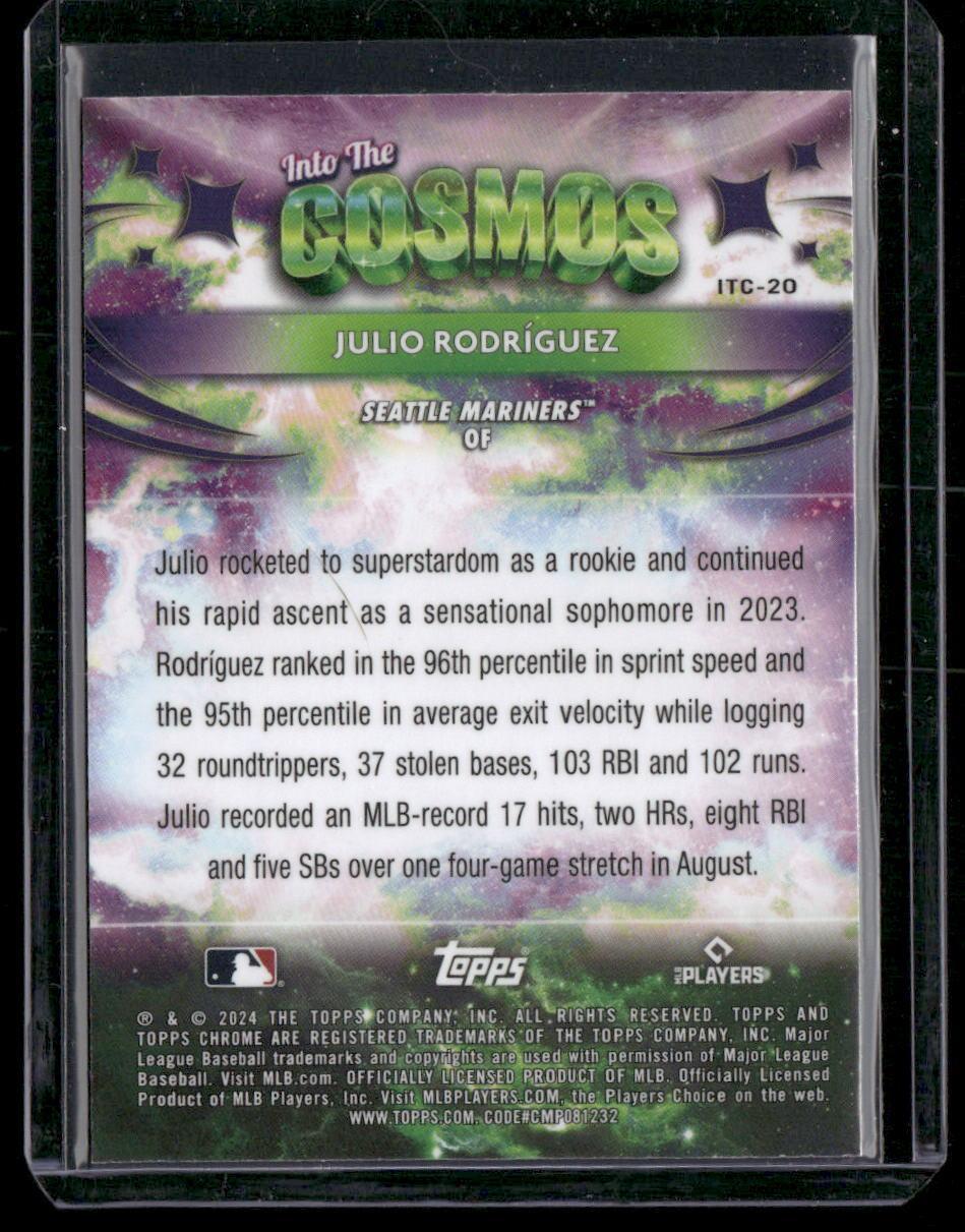 2024 Topps Chrome Cosmic #ITC-20 Julio Rodríguez Into the Cosmos