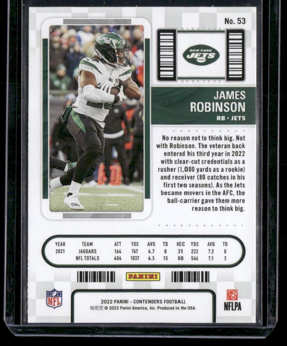 2022 Panini Contenders #53 James Robinson