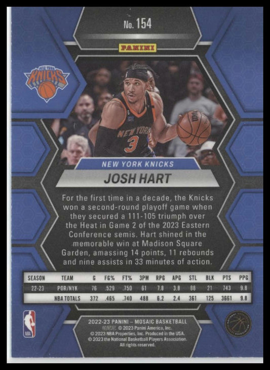 2022-23 Panini Mosaic #154 Josh Hart