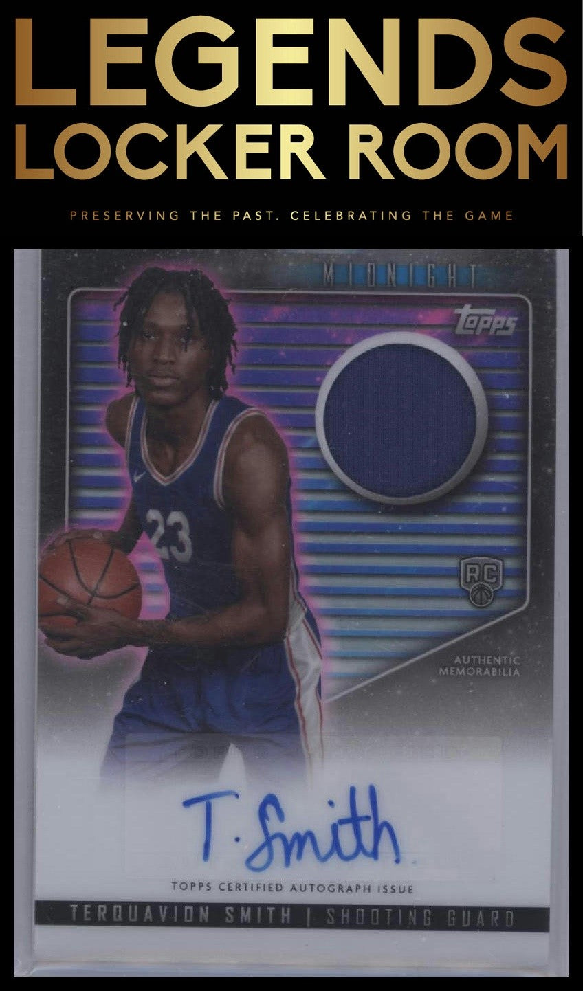 2023-24 Topps Midnight #RJA-TS Terquavion Smith Rookie Jersey Autographs