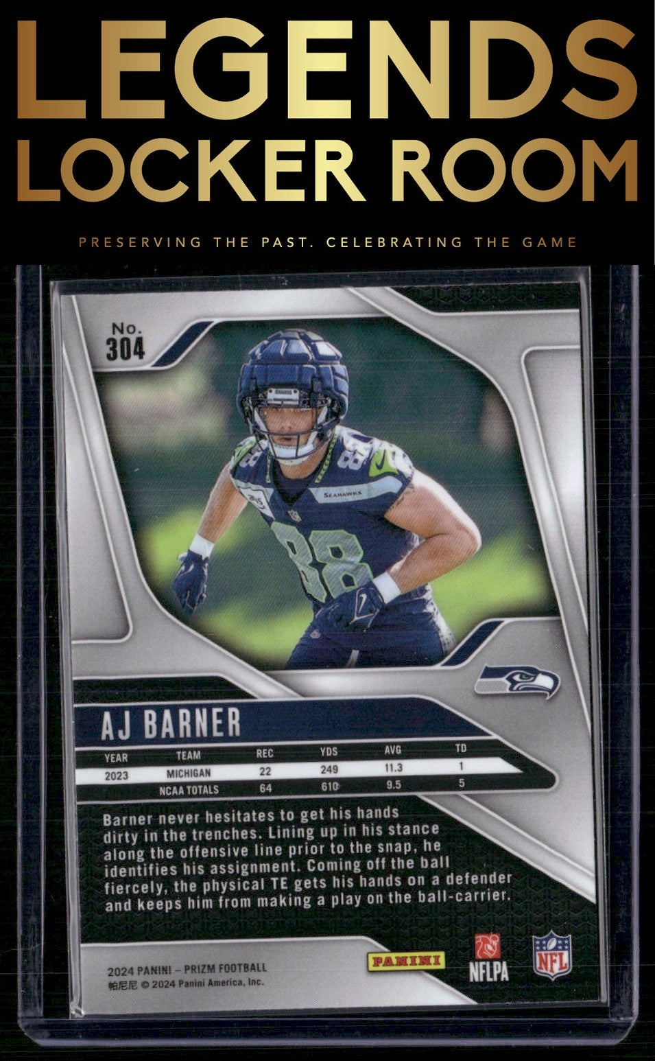 2024 Panini Prizm #304 AJ Barner