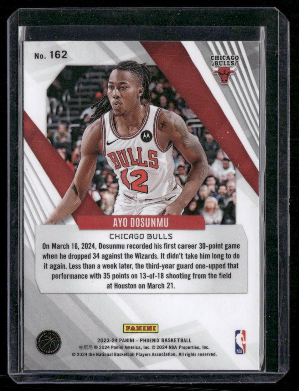 2023-24 Panini Phoenix #162 Ayo Dosunmu
