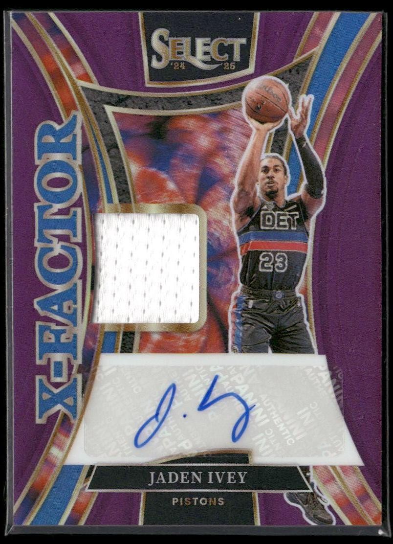 2024-25 Panini Select #XMS-IVE Jaden Ivey X-Factor Purple /99