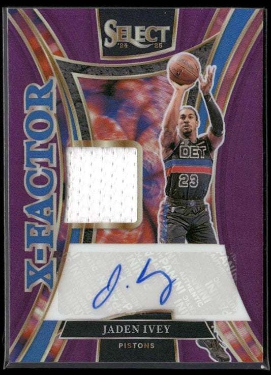 2024-25 Panini Select #XMS-IVE Jaden Ivey X-Factor Purple /99