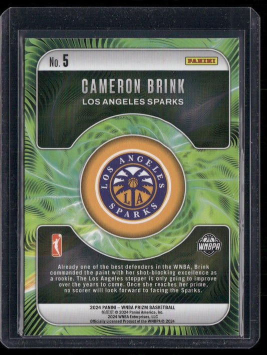 2024 Panini Prizm WNBA #5 Cameron Brink Fractal