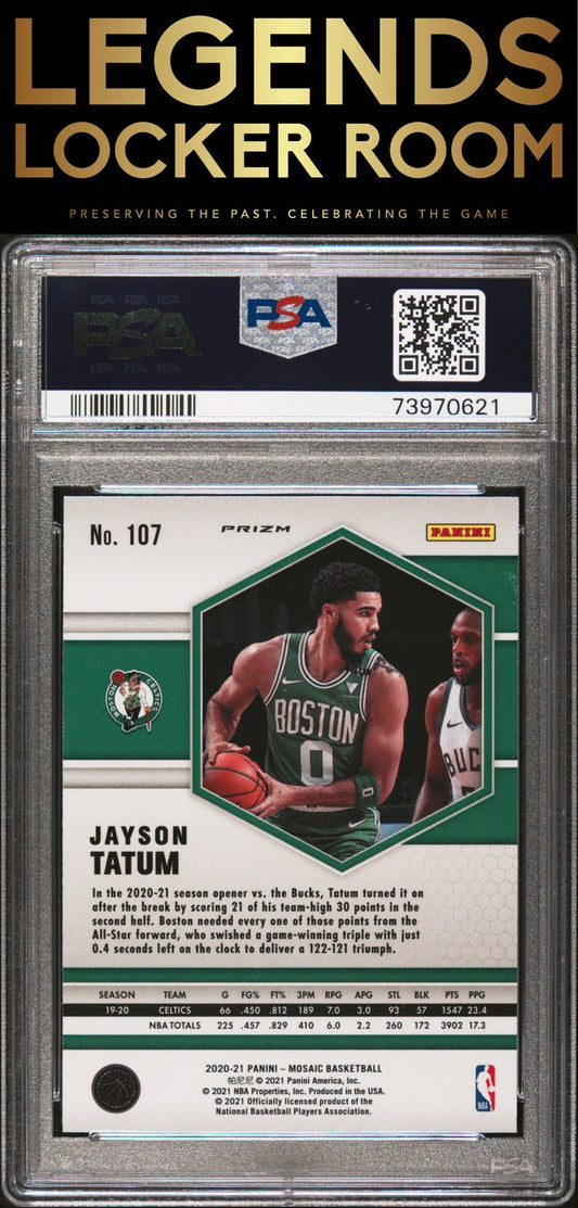 2020 Panini Mosaic #107 Jayson Tatum Genesis PSA 9