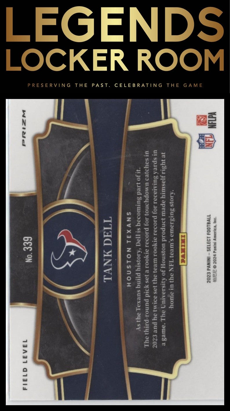 2023 Panini Select #339 Tank Dell Silver Prizms