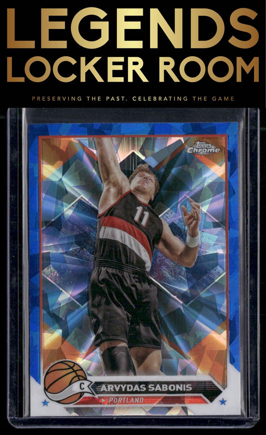 2023-24 Topps Chrome Sapphire #17 Arvydas Sabonis