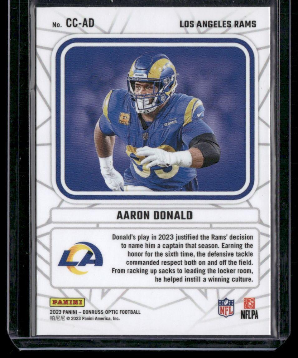 2023 Donruss Optic #CC-AD Aaron Donald Captain In Charge