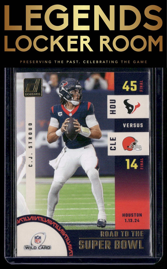 2024 Donruss #SBWC2 C.J. Stroud Road to the Super Bowl Wild Card