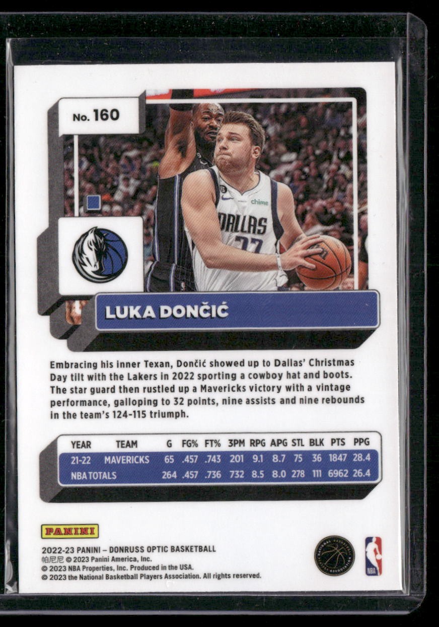 2022-23 Donruss Optic #160 Luka Doncic
