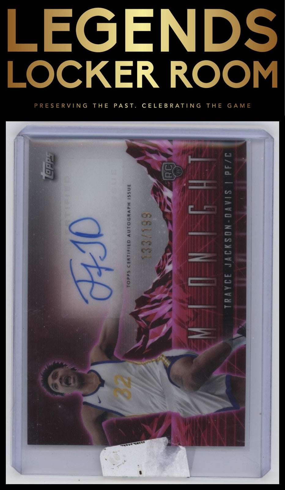 2023-24 Topps Midnight Trayce Jackson-Davis Rookie Horizon Auto Twilight #/199