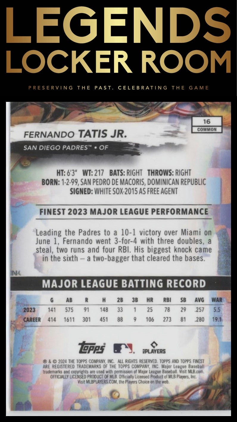 2024 Finest #16 Fernando Tatis Jr.