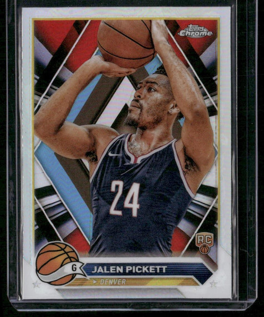 2023-24 Topps Chrome #165 Jalen Pickett Refractors