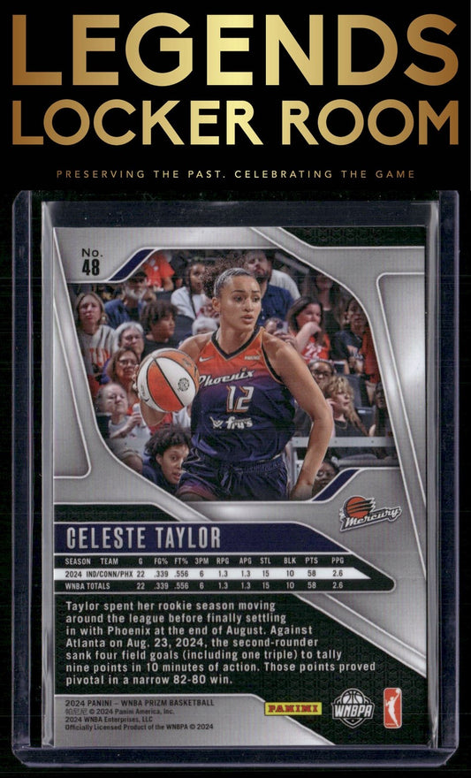 2024 Panini Prizm WNBA #48 Celeste Taylor