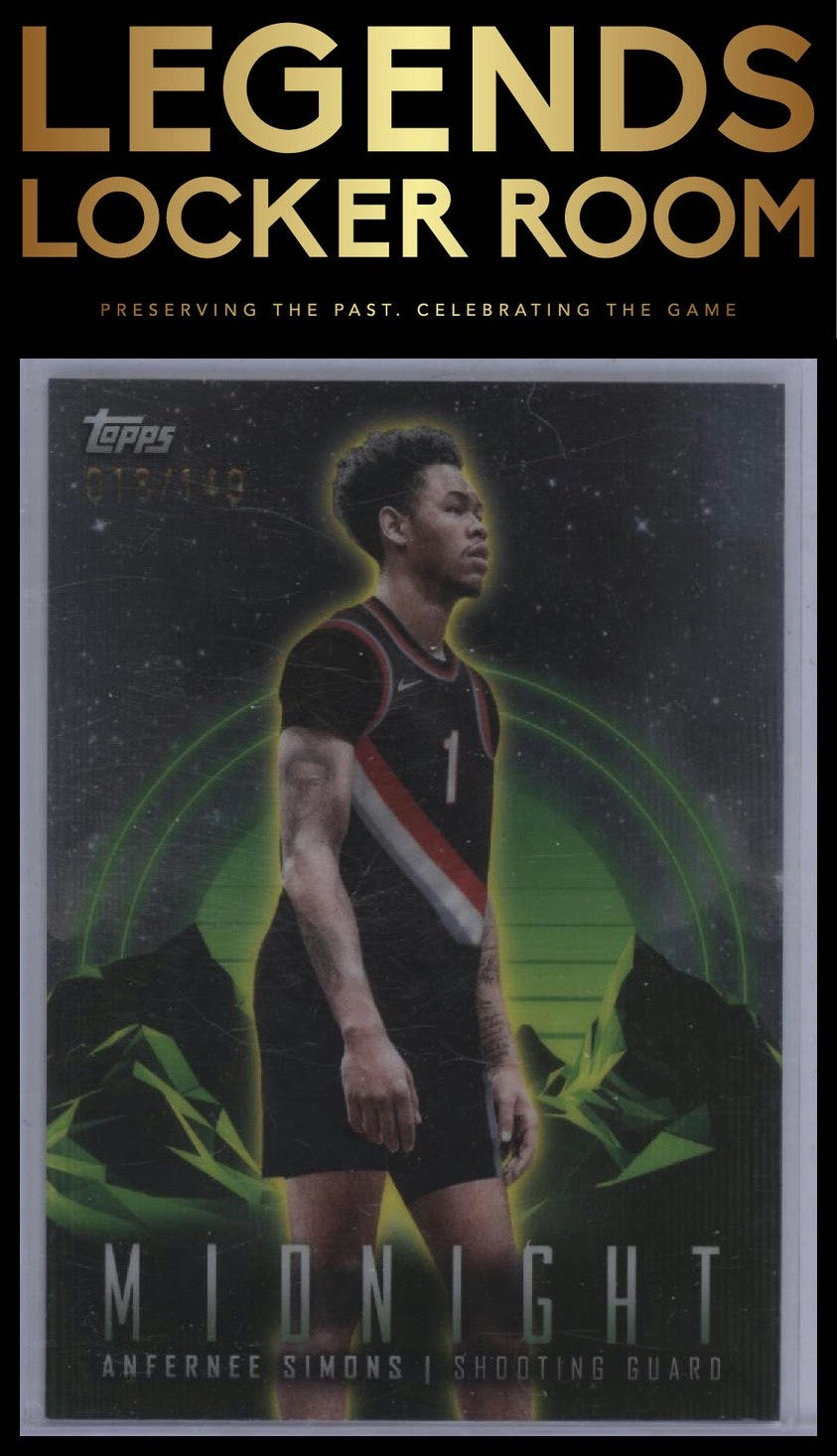 2023-24 Topps Midnight #41 Anfernee Simons Morning #/149