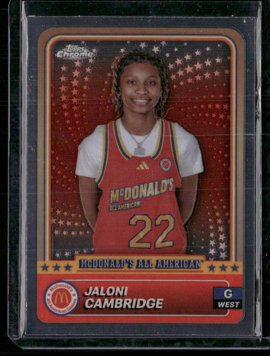 2024 Topps Chrome McDonald's All-American #64 Jaloni Cambridge