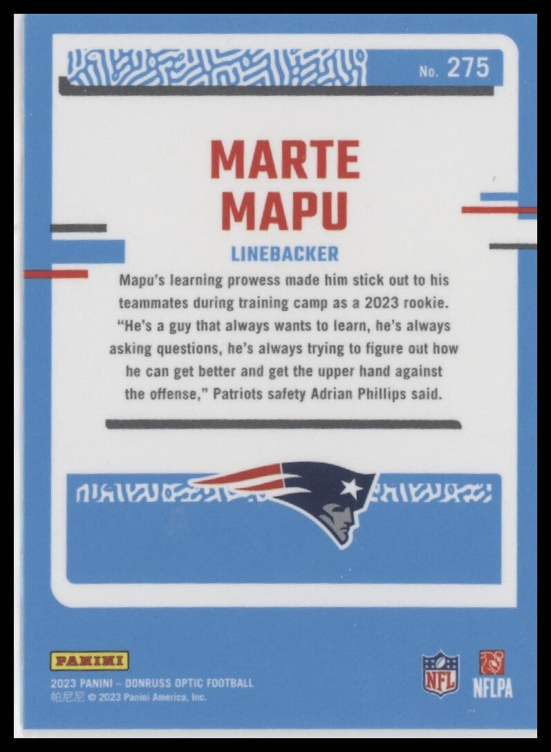 2023 Donruss Optic #275 Marte Mapu