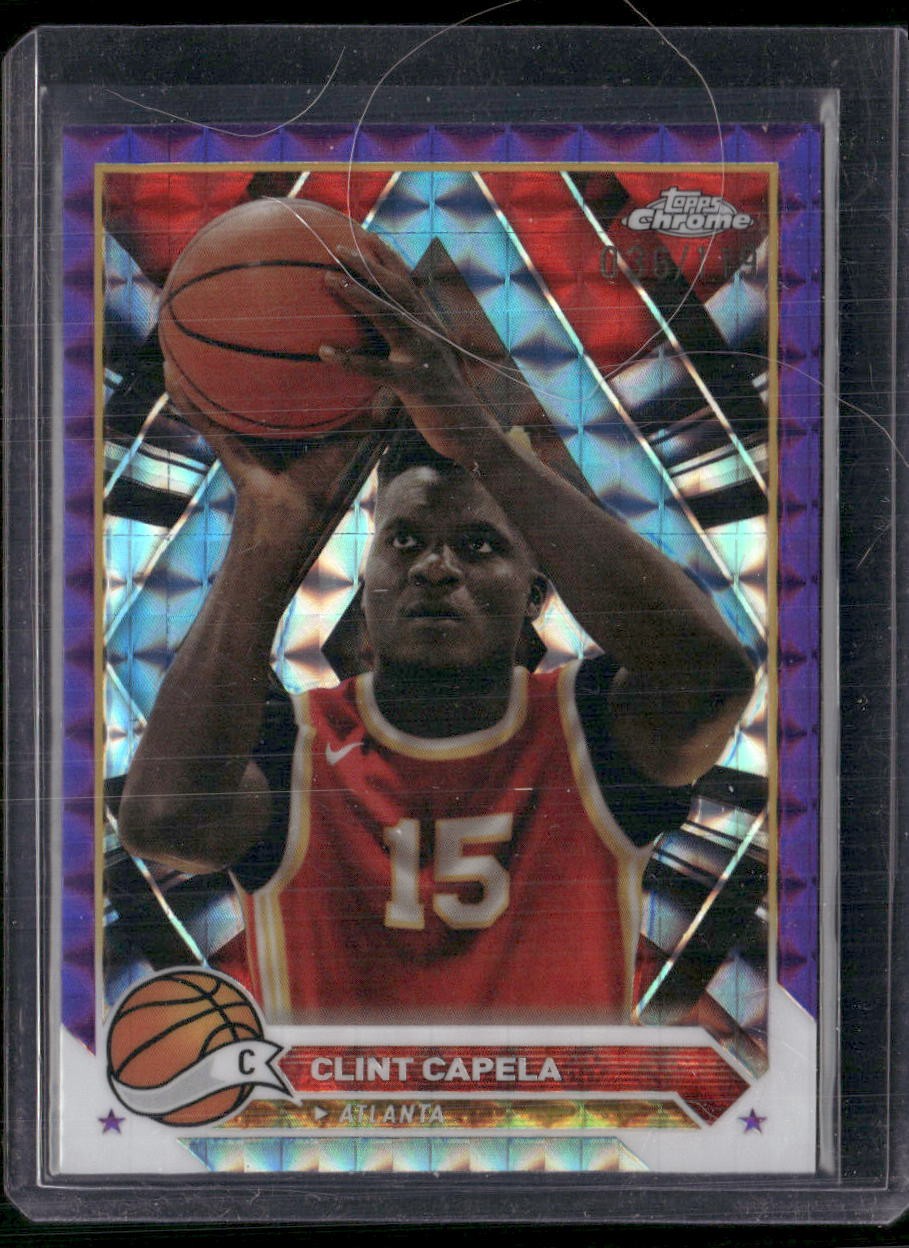 2023-24 Topps Chrome #69 Clint Capela Purple Geometric #/119