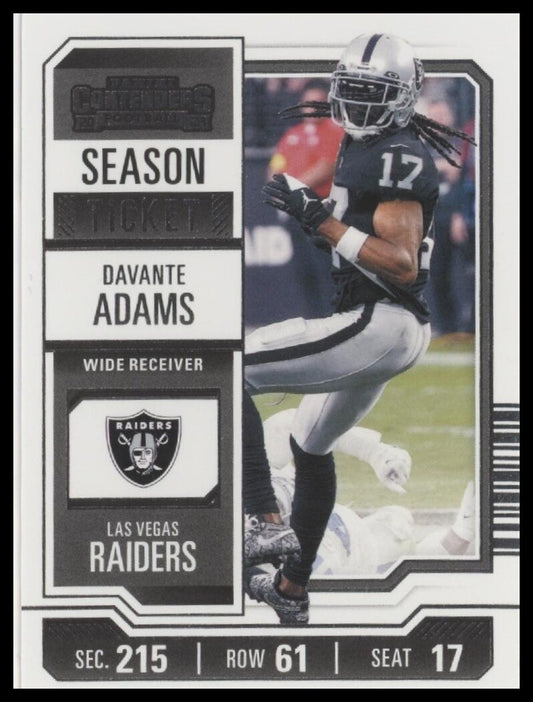 2023 Panini Contenders #53 Davante Adams Season Ticket Retail