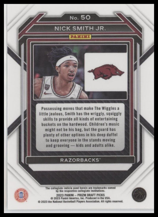 2023 Panini Prizm Draft Picks #50 Nick Smith Jr.
