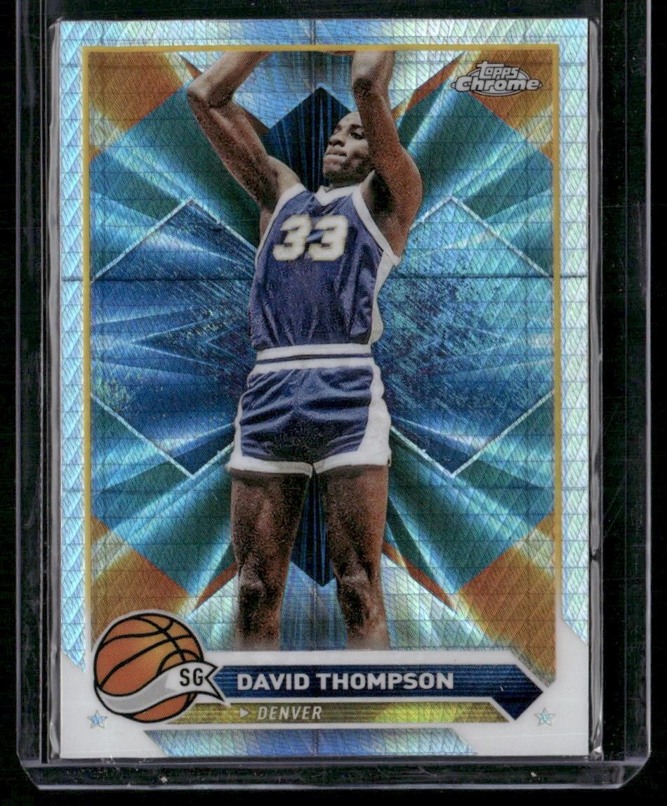 2023-24 Topps Chrome #116 David Thompson Prism Refractors