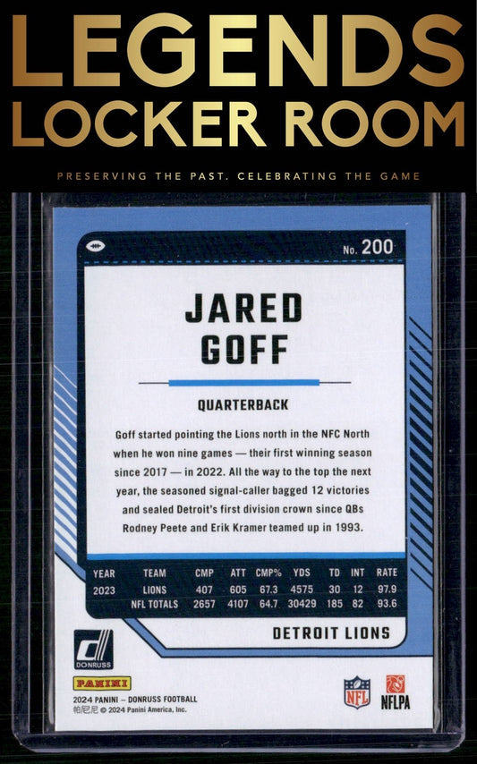 2024 Donruss #200 Jared Goff