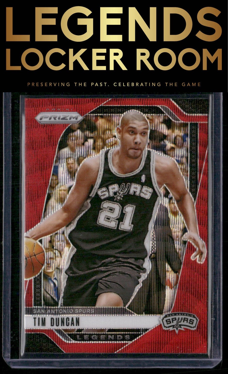 2024-25 Panini Prizm #297 Tim Duncan Prizms Red #/299