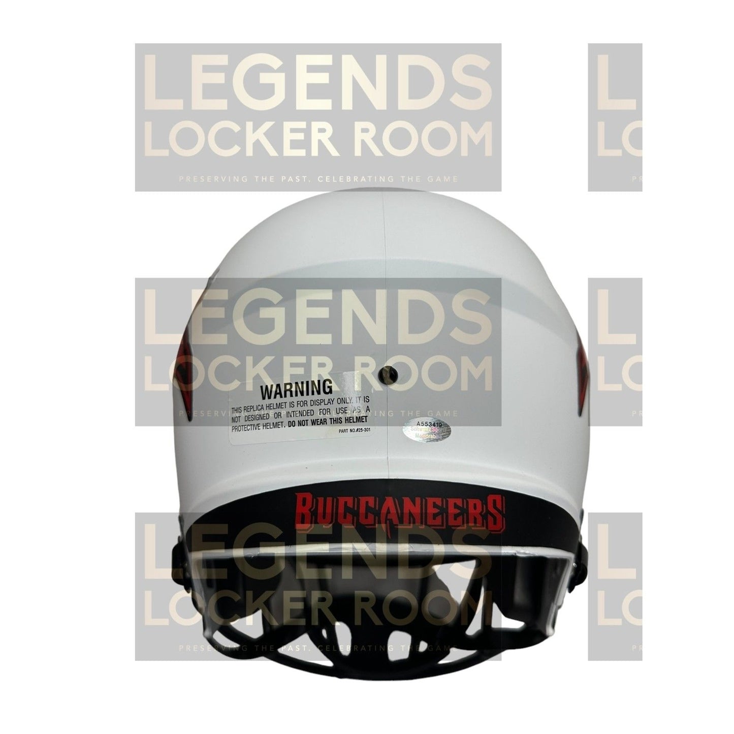 Vinny Testaverde Signed Tampa Bay Buccaneers Lunar Eclipse Replica Helmet