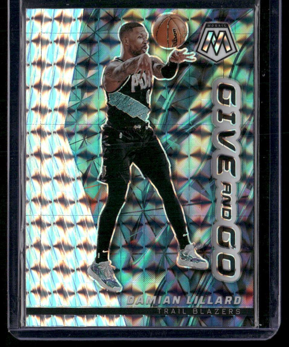 2022-23 Panini Mosaic #6 Damian Lillard Give and Go Mosaic