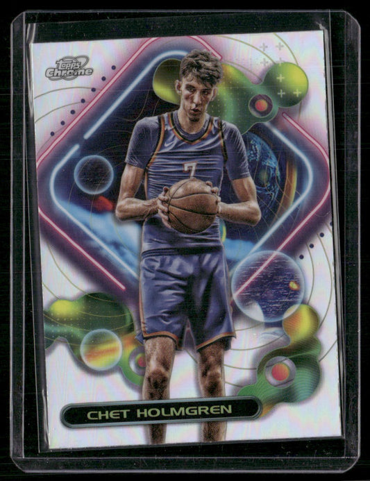 2023-24 Topps Chrome Cosmic #86 Chet Holmgren Refractors